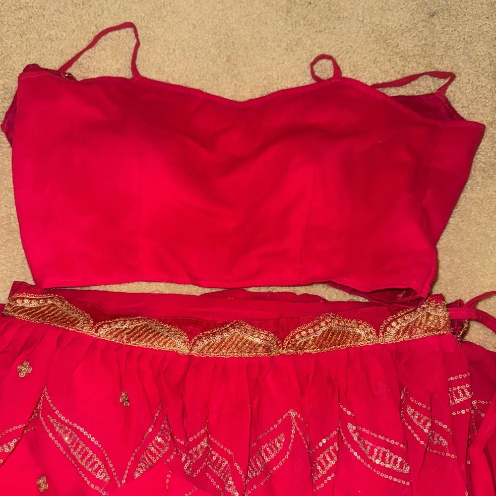 Pink Lehenga with Dupatta - Picture 7 of 15